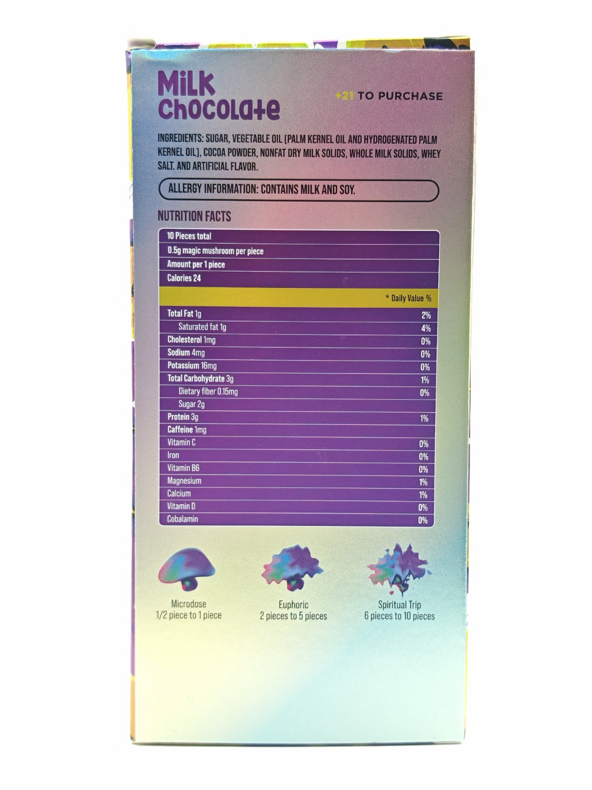 AURORA Psilocybin Infused Chocolate Bar 5g - Image 3